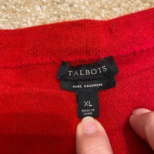 Talbots pure cashmere crew neck sweater